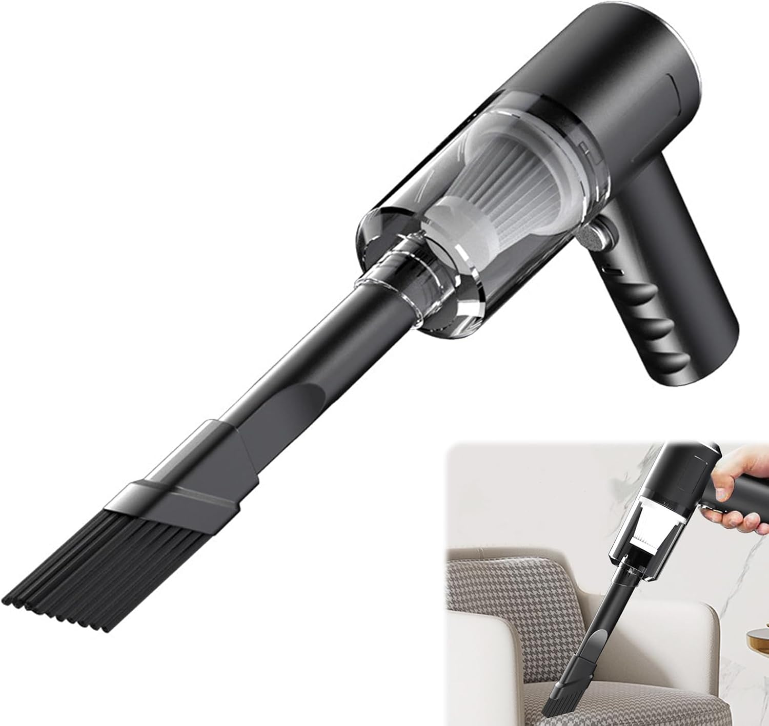 3000 Pa 4-in-1 Akku-handstaubsauger & Gebläse (schwarz)
