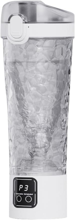 Elektrischer Protein-shaker, Mixbecher Für Proteinpulver, Elektrischer Protein-mixer, Wiederaufladbarer Protein-shaker Mit Usb-c-anschluss, Bpa-frei, 700 Ml (weiß)