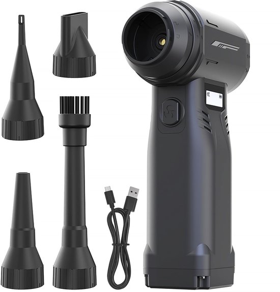 Druckluftgebläse, 9 Geschwindigkeiten, 130.000 U/min, 10.000 Mah, Typ-c, Für Computer/autos