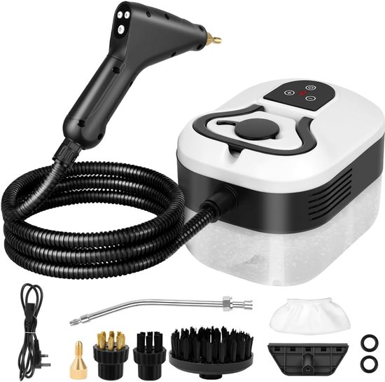 Dampfreiniger, 3,5 Bar, 15 Sekunden Vorheizzeit, 2500 W, 1,2-liter-tank, 9 Aufsätze, Küche/auto/haushalt, Touchscreen.