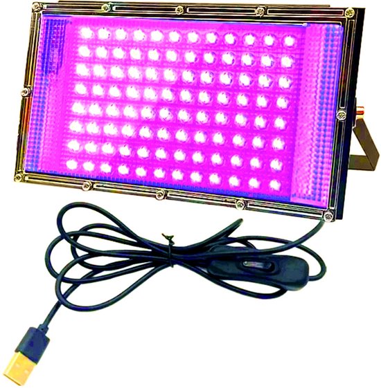 100-w-led-schwarzlicht, Leistungsstarker Uv-scheinwerfer, Schutzart Ip66, 395-nm-uv-lampenröhre, Geeignet Für Weihnachts- Und Halloween-partys.