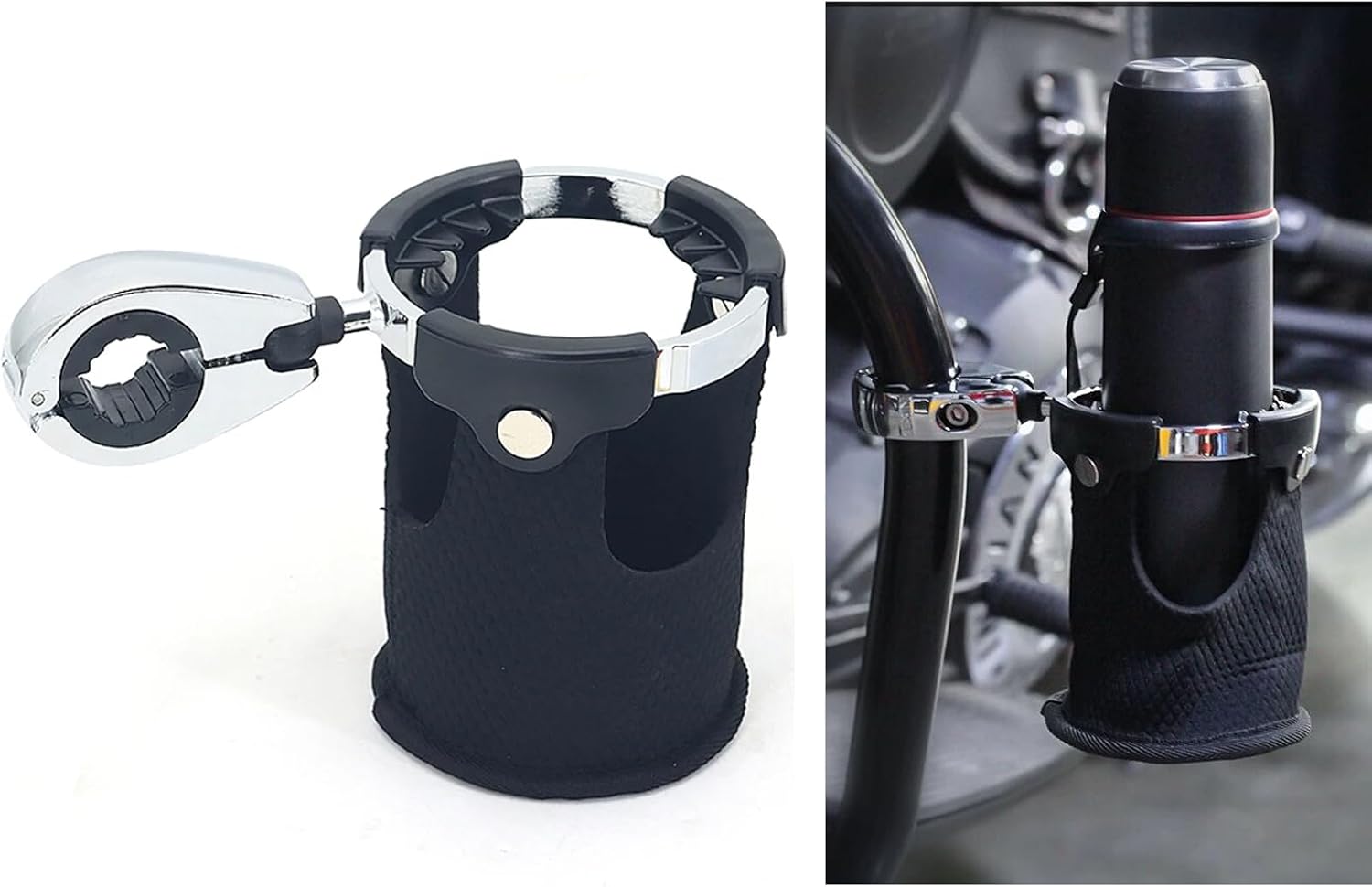 Universeller Getränkehalter Für Motorräder – 22 Mm/25 Mm/32 Mm Lenker – Mit 360° Drehbarem Kugelgelenk – Harley-davidson – Auto – Fahrrad – Kajak – Atv – Utv – Boot – 22 Mm