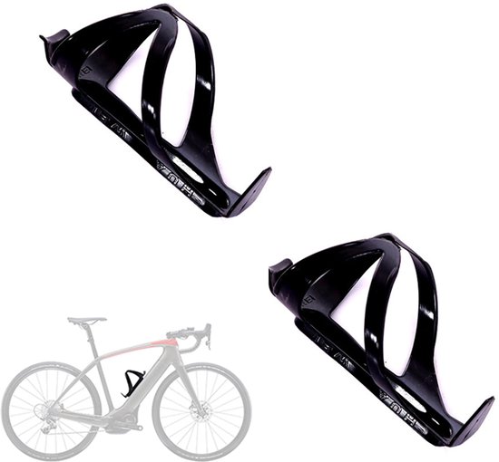 2-teiliger Flaschenhalter Aus Kunststoff Für Mountainbikes, Verstärkter Flaschenhalter, Inklusive Schrauben, Einfache Montage, Für Fahrräder Und Mountainbikes – Schwarz