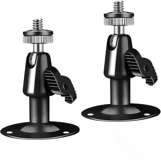 Metall-kameramonitore/halterungen, 2er-pack, 360° Verstellbar, Schwarz