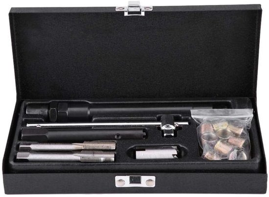 Handgewindebohrer-set, 25-teiliges Zündkerzengewinde-reparaturset M14 X 1,25