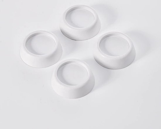 8er-pack Antivibrations-waschmaschinenpads - Geräuschdämpfende Gummimatten Für Trockner/möbel - Grau (6,5 X 2 Cm)