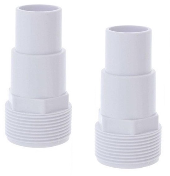 Poolschlauchadapter (5-teiliges Set) – Zum Verbinden Von 32/38-mm-schläuchen Mit 1,5-zoll-schläuchen, Weiß