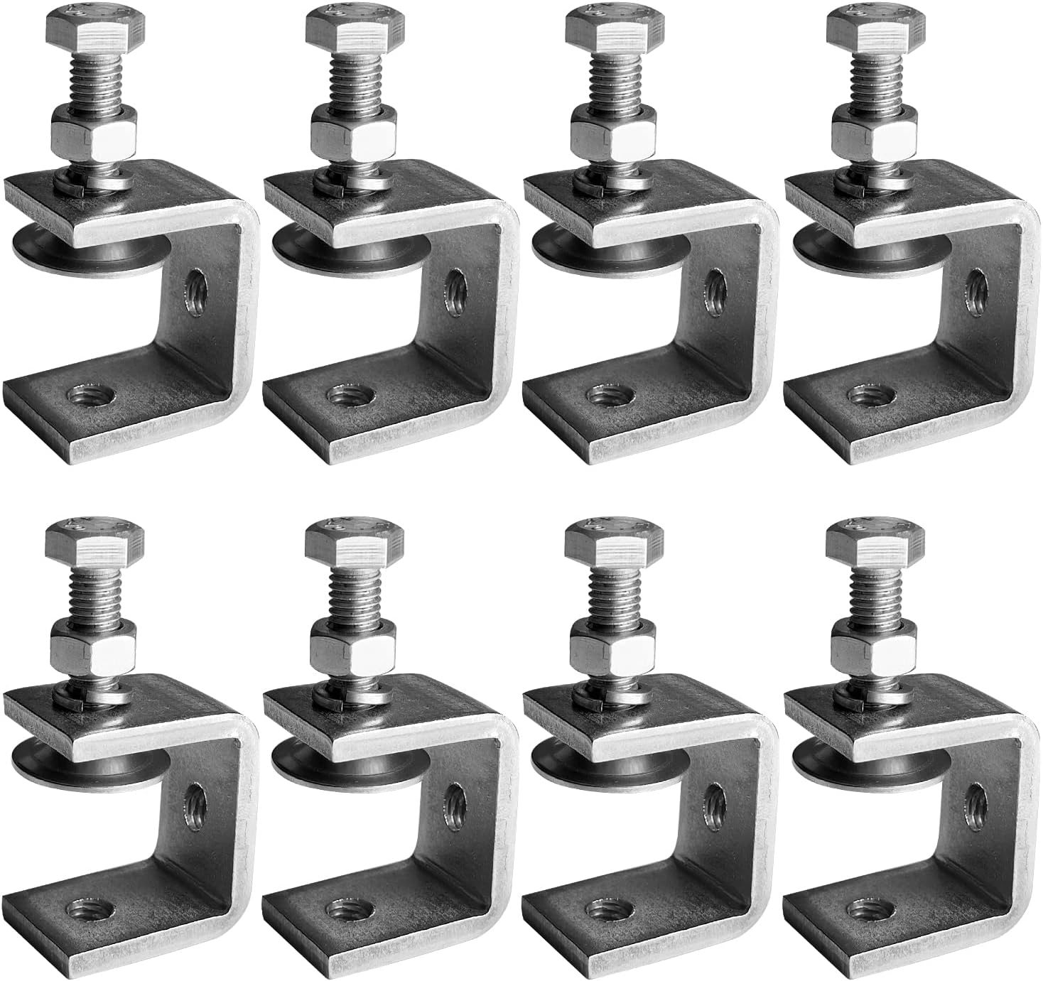 8-teiliges, Robustes C-klemmen-set Aus Edelstahl 304, Geeignet Für Klemmen, Zangen Und Spannvorrichtungen.