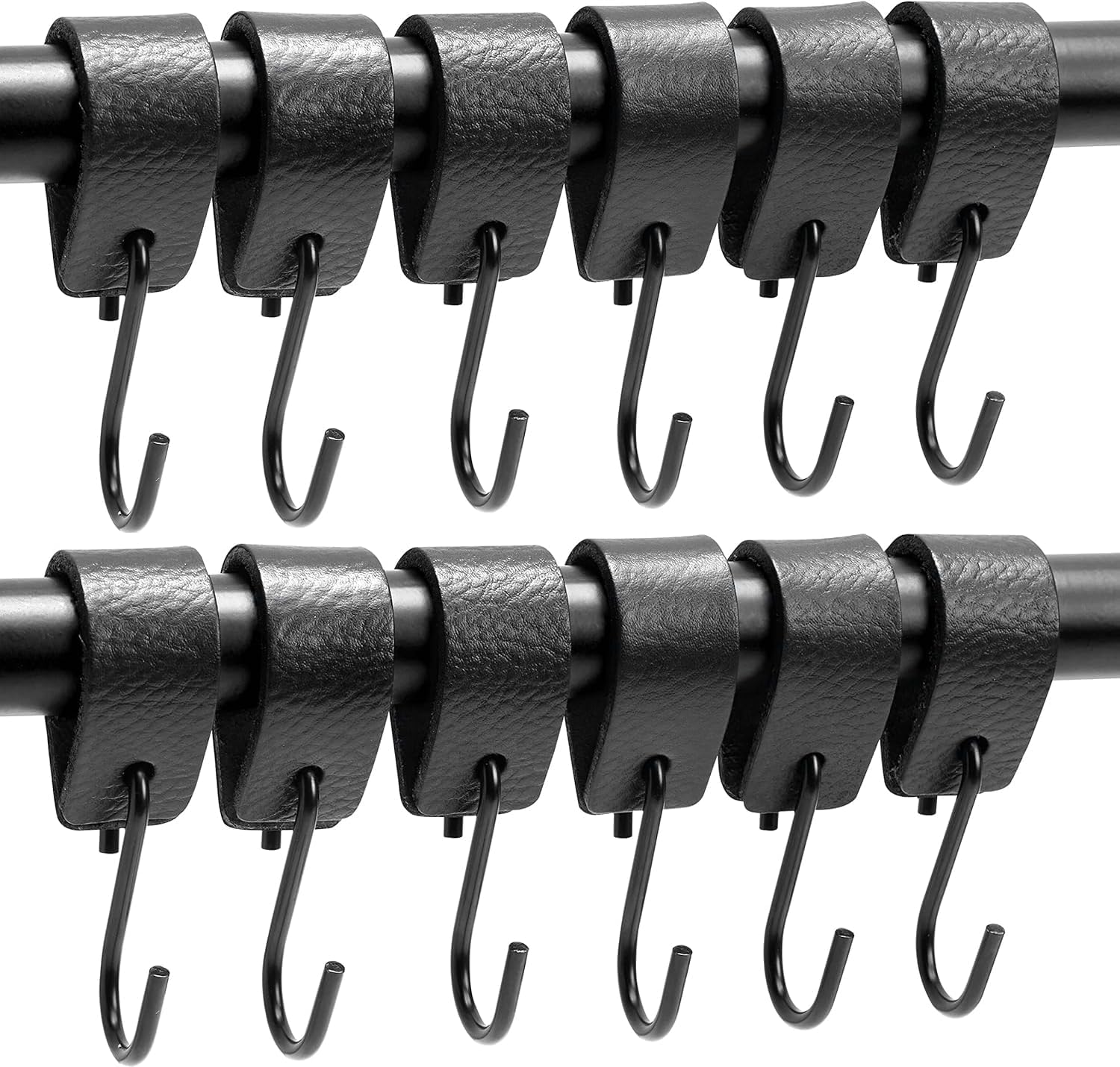 S-förmige Metallhaken, 12-teiliges Set Multifunktionaler S-förmiger Haken, Zum Aufhängen Von Kleidung, Für Outdoor-camping Oder Als Küchenhaken (schwarz).