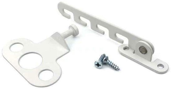 Fensterstopper, Fensterbegrenzer, Fensterhalterungen, Fenster, Fensterbeschläge, Windhaken, Einbruchschutz, 2 Sets À 2 Stück