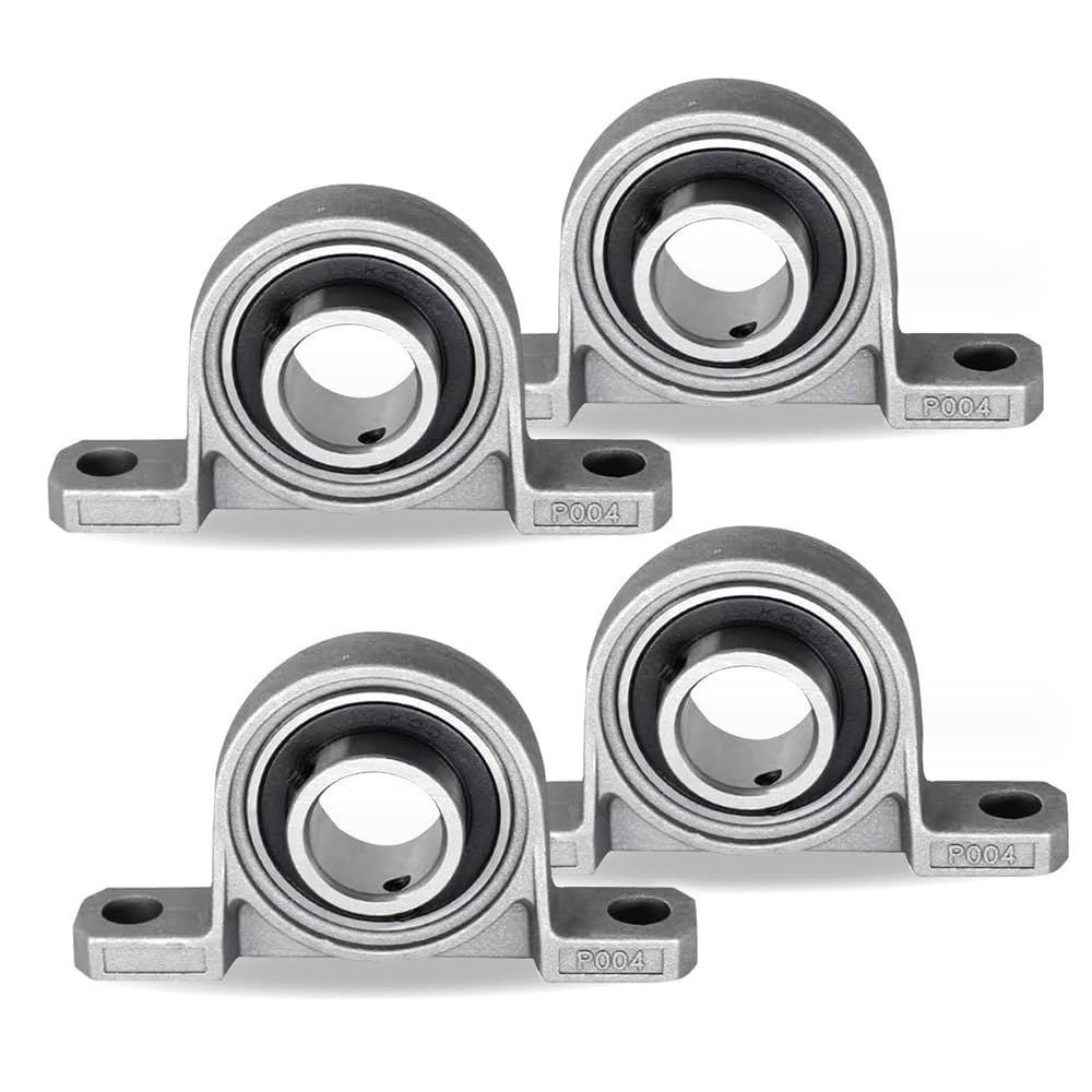 Lagergehäuse, Vier 20-mm-lager Mit Stütze, Kugellager Aus Zinklegierung.