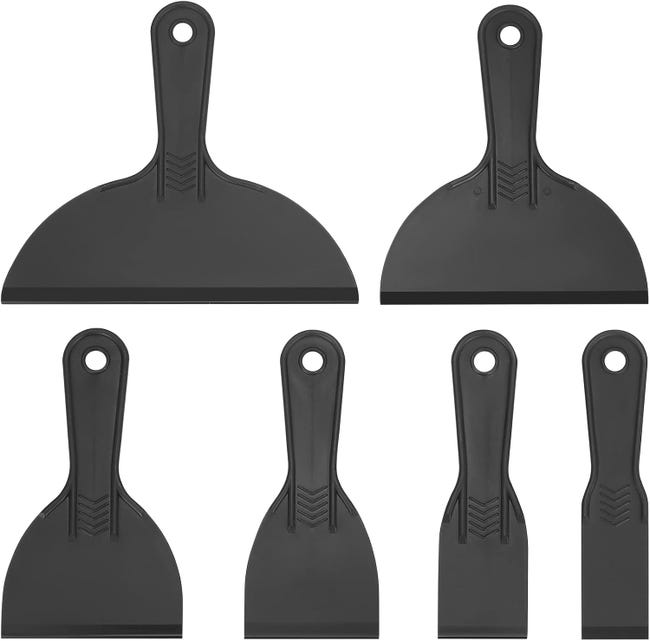 6-teiliges Set Aus Spachtel, Schaber Und Farbschaber, Geeignet Für Aufkleber, Tapeten, Gebäck Und Automobile.