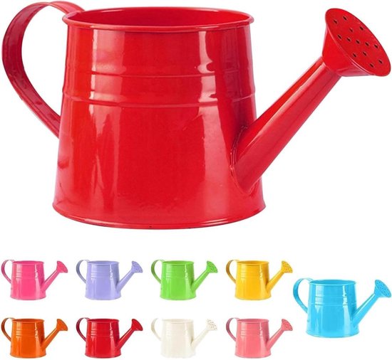 Kleine Gießkanne Für Zimmerpflanzen – 1 Liter – Vintage-stil – Gartenaccessoire – Gartensprenger – Gießkanne Aus Eisen – 24,5 X 12 X 11,5 Cm