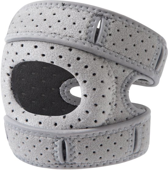 Sportliche Kniebandagen, 2er-pack, Geeignet Zum Laufen Und Seilspringen, Ideal Für Läufer Und Tennisspieler, Geeignet Für Den Sommer, Größe M, Grau.