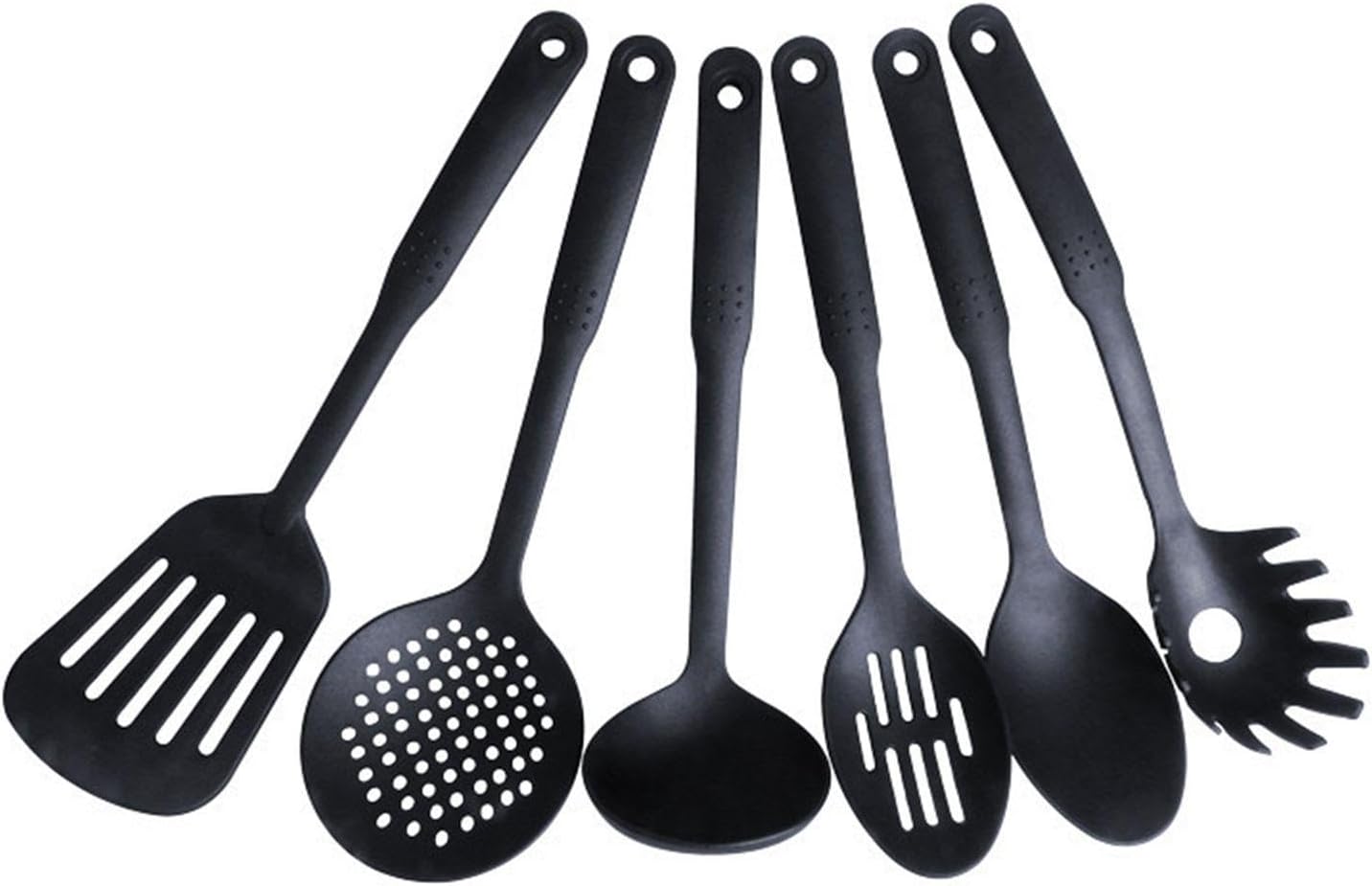 6-teiliges Küchenutensilien-set, Haushaltshelfer, Antihaftbeschichteter Nylon-rührlöffel, Kochspatel, Sieb Mit Langem Griff, Küchenutensilien-set