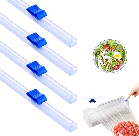 4-teiliger Schieberschneider, Schiebeverpackungsspender, Selbstklebender Schieberschneider, Doppelseitiger Schieberschneider, Für Küchen- Und Bürobedarf, Blau, 33 Cm