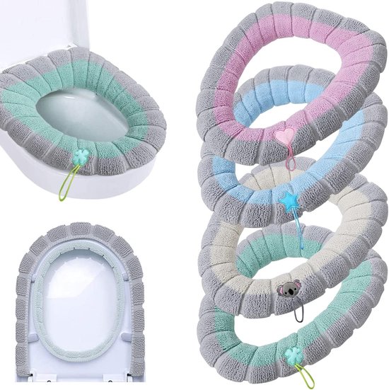 4er-pack Toilettensitzbezüge Mit Griffen, Extra Dicke Toilettensitzbezüge