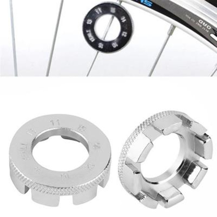 8-teiliges Speichenschlüssel-set Für Mountainbikes, Laufradeinsteller, Gewindespannungs-einstellring, Manuelle Einstell- Und Reparaturwerkzeuge, 2 Stück