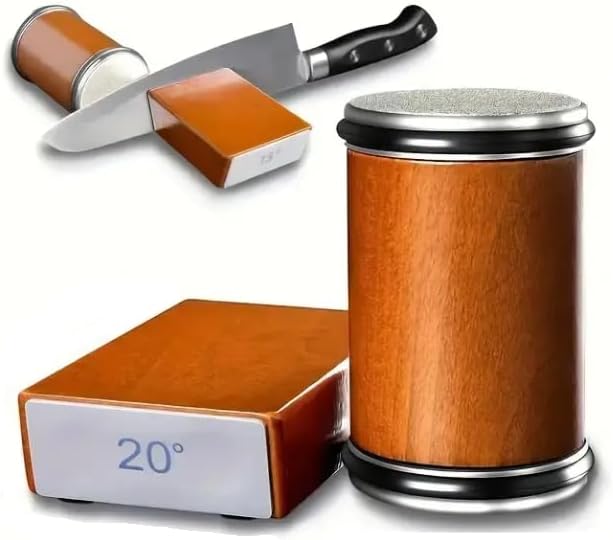 Benutzerfreundliches Set, Professioneller Messerschärfer, Verstellbare Winkelführung (15°/20°), Diamant- Und Keramik-schärfsystem Für Küchenmesser