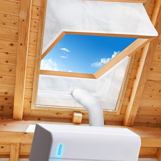 Fensterdichtungsset Für Mobile Klimaanlagen Mit Reißverschluss, Kompatibel Mit Allen Klimaanlagen, Kein Bohren Erforderlich, Einfache Montage