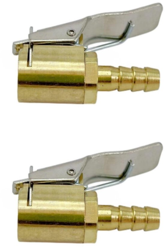 Aufblasclips – Größe S – 2 Stück – 35 X 6 Mm – Für Luftschläuche Mit 5–6 Mm Innendurchmesser – Reifenventilanschluss – Schnellverschlussdüse – Verbinder