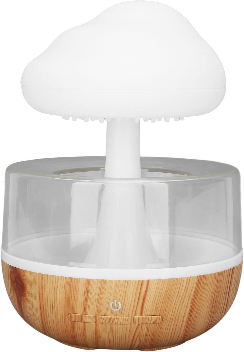 Luftbefeuchter „regenwolke“, 7-farbiges Nachtlicht, 500 Ml Pilz-luftbefeuchter, 2-in-1-funktion, Einstellbarer Wasserdurchfluss, Geräuschlos, Zur Stresslinderung, Regenwolken-diffusor