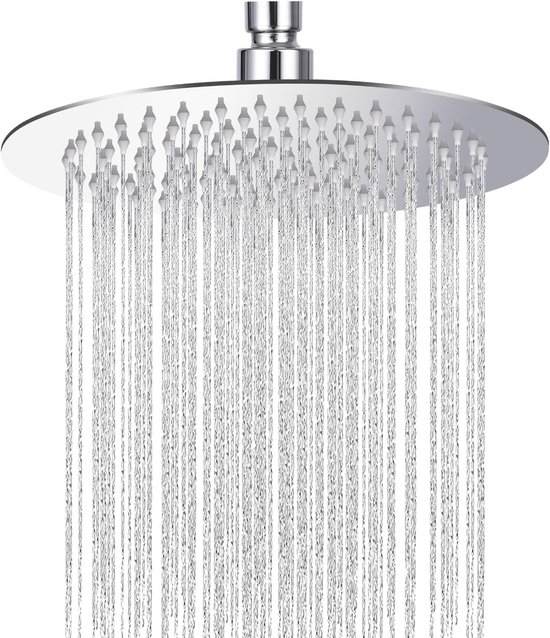 Duschkopf, 25 Cm, Regendusche Aus Edelstahl 304, 360° Drehbar, 1/2 Zoll