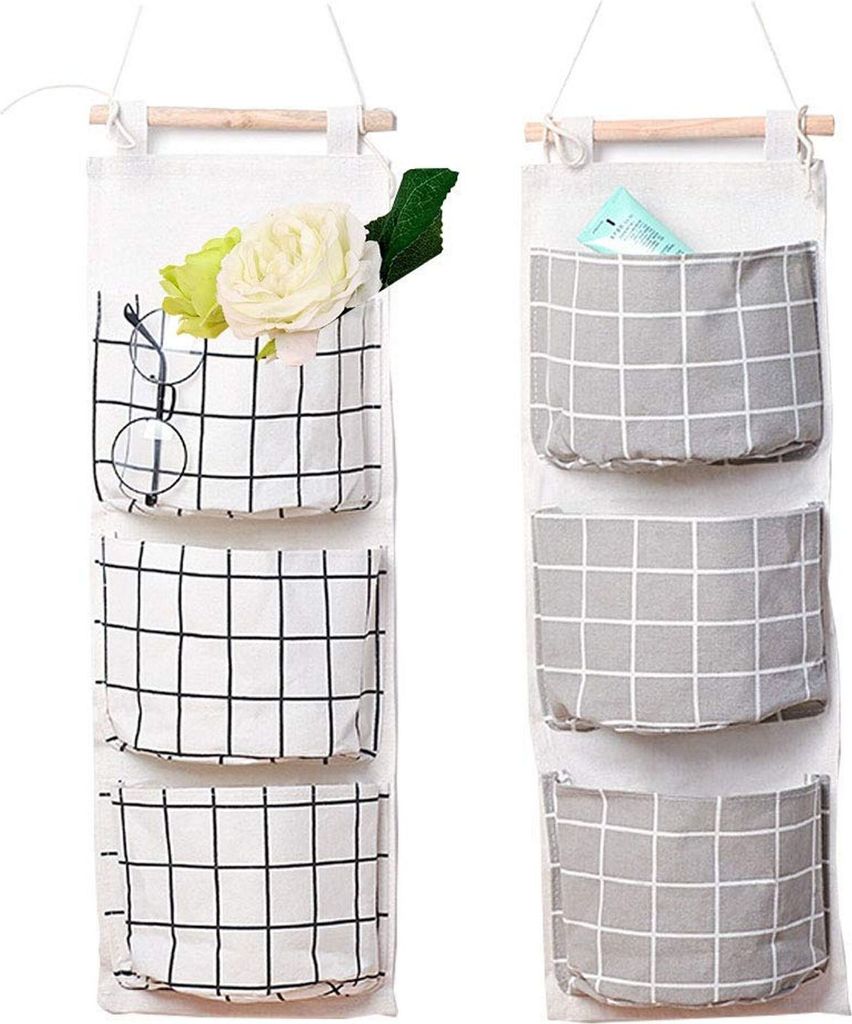 Hängende Aufbewahrungstaschen, Zweiteiliges Wandmontage-set, Türaufbewahrungstaschen Für Kinderzimmer, Wasserdichte Hängende Badezimmer-aufbewahrungstaschen, 3 Taschen
