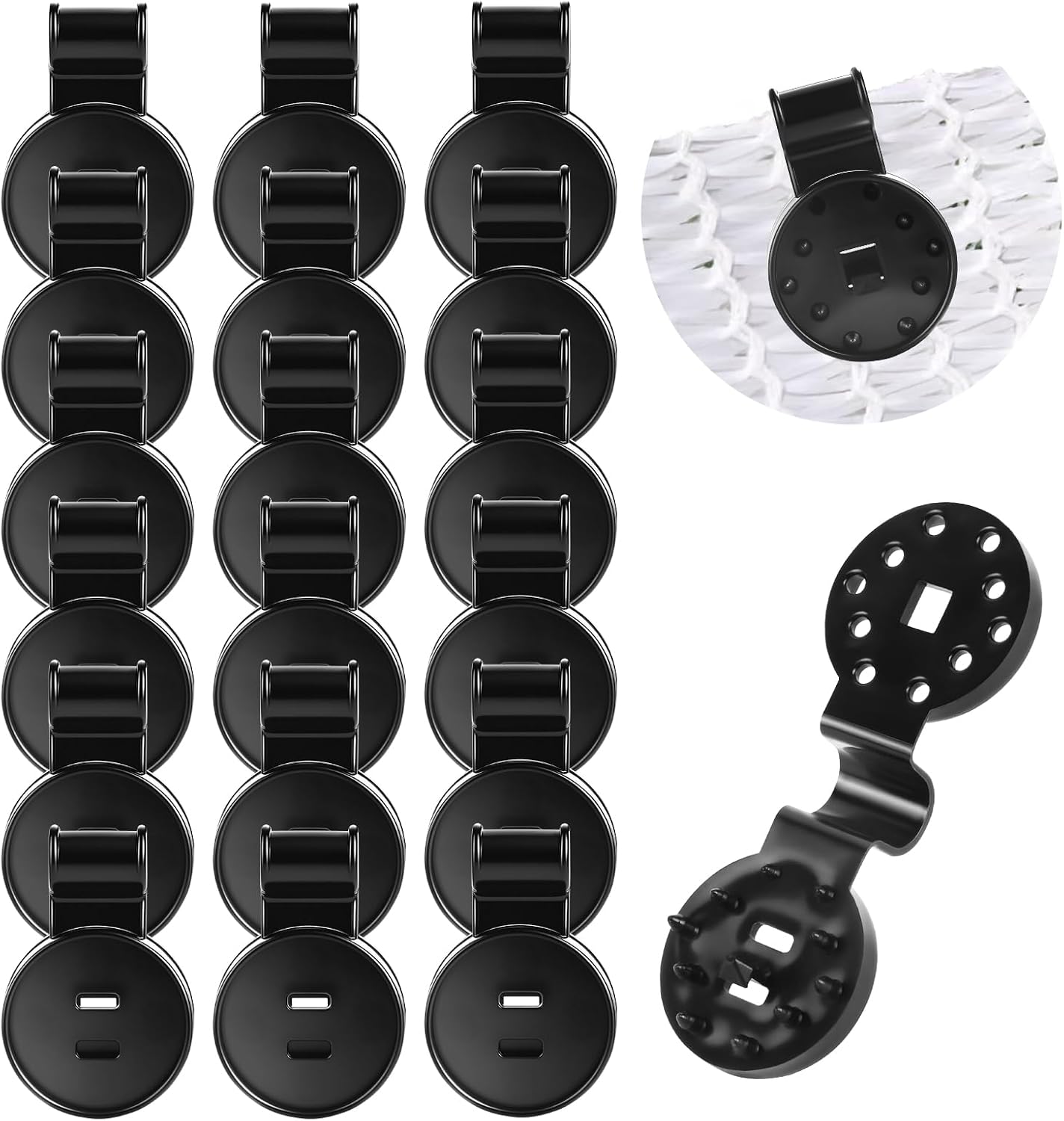 Schattierungsnetzclips, Schattierungsstoffclips, 100er-packung, Mit Planenbefestigungen, Geeignet Für Garten-, Terrassen- Und Markisennetze.