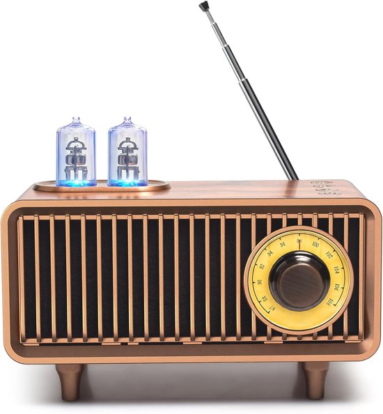 Retro-bluetooth-lautsprecher Mit Tiefen Bässen, Bluetooth 5.1, Tragbar, Für Zuhause, Büro Und Gartenpartys, Kompatibel Mit Iphones Und Android-smartphones