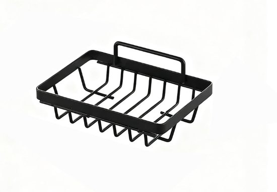 Duschablage Ohne Bohren – Selbstklebende Wandhalterung Für Bad Und Küche – Aufbewahrungsregal – Schwarz – Seifenhalter – 1 Stück