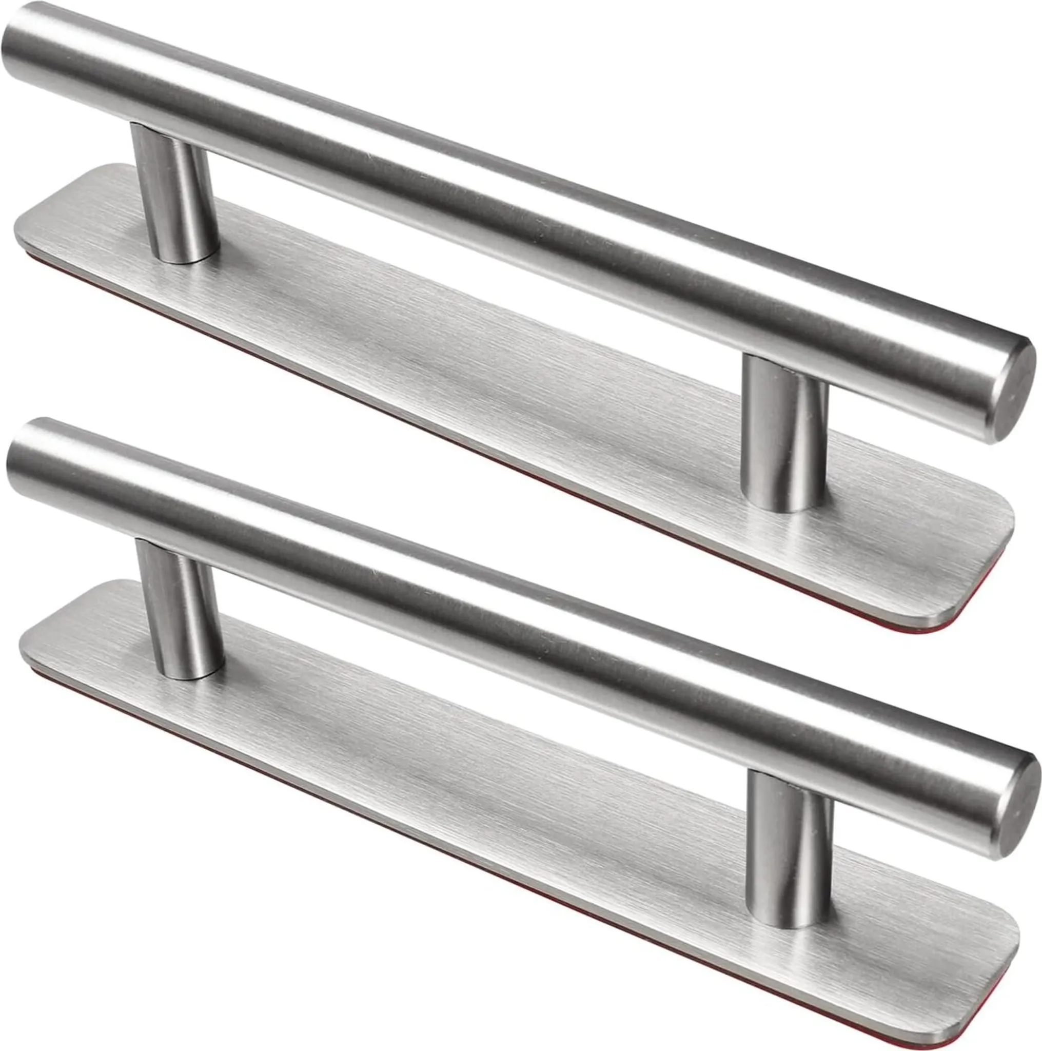 2er-pack Selbstklebende Möbelgriffe Aus Edelstahl, Ohne Bohren, Für Küchenschränke Und -türen (150 Mm, Silber)