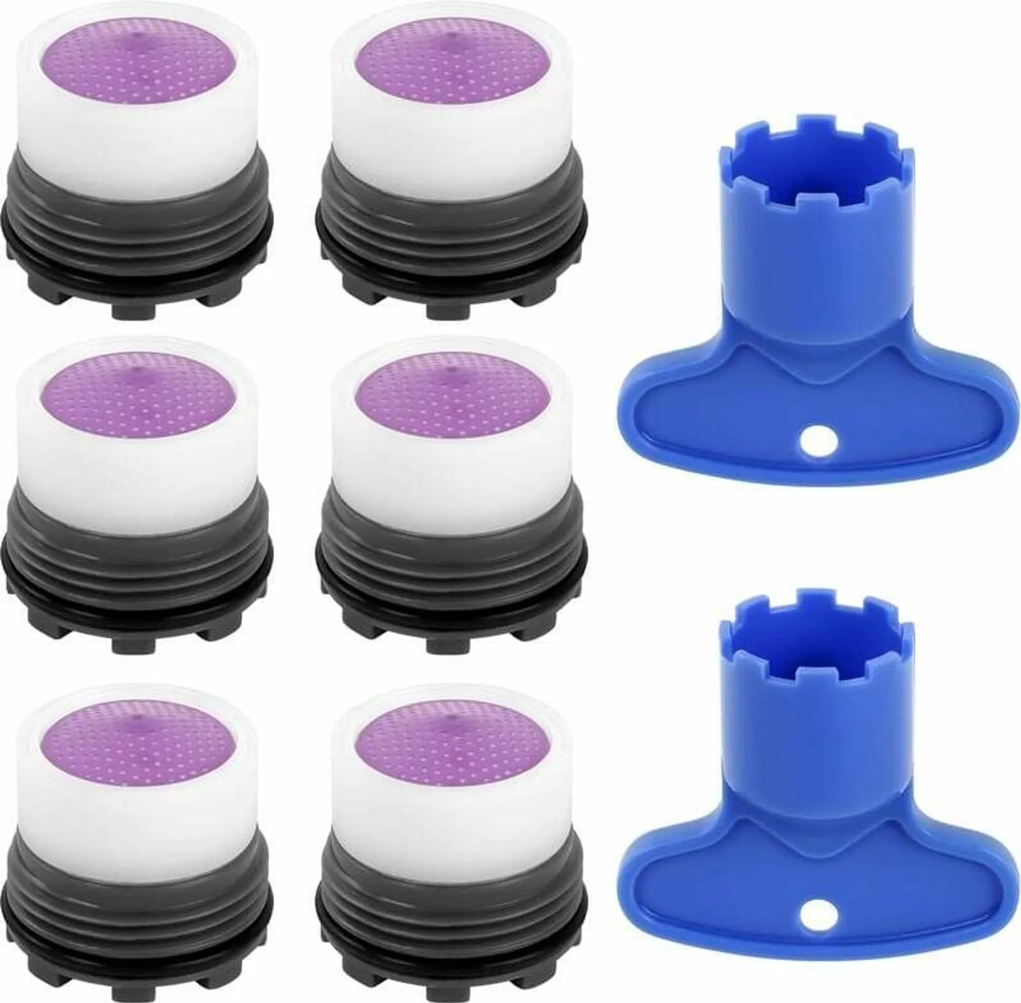 M16 Strahlregler-set, 6-teilig, Inklusive Strahlregler, Sieb, Filter Und 2 Strahlreglerschlüsseln. Geeignet Für Küche Und Bad.