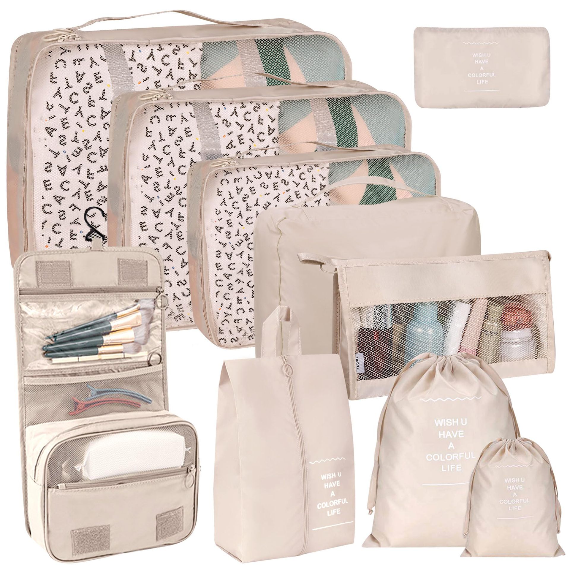 Packwürfel Für Koffer, Reiseorganizer, Taschen Und Aufbewahrung, 10 Stück, Reiseutensilien, Taschen, Kleidung, Schuhe, Toilettenartikel