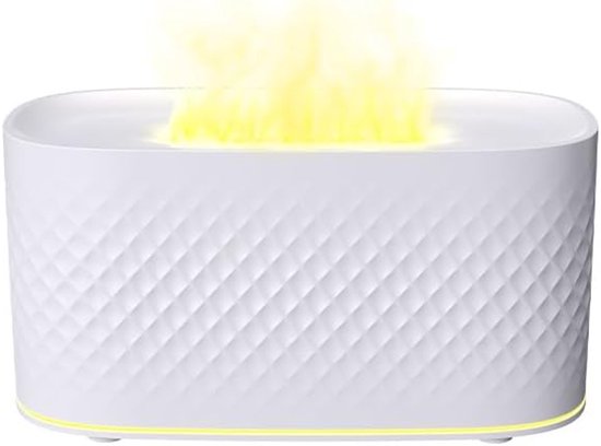 Luftbefeuchter Mit Ätherischen Ölen, Flammendiffusion, Ultraschall-kaltnebel Und Automatischer Abschaltung