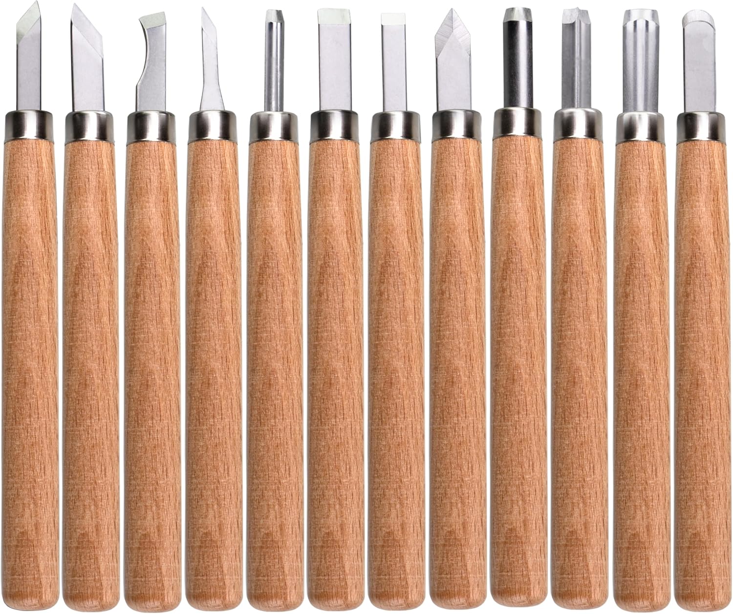 12-teiliges Holzschnitzwerkzeug-set Mit Aufbewahrungsbox Aus Kunststoff, Mini-holzmeißel Für Anfänger, Erwachsene Und Kinder