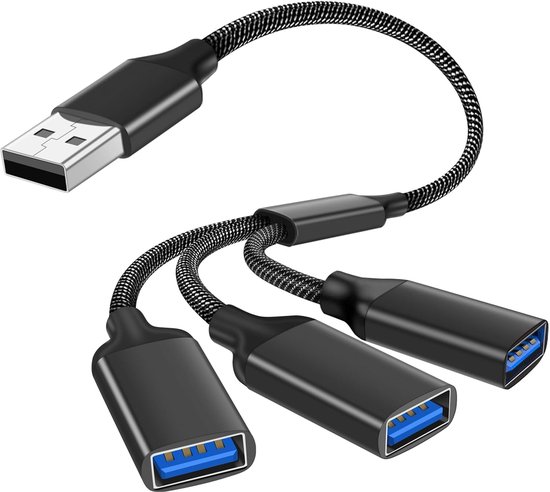 Usb-splitterkabel – 3-in-1 – Lade-/datenverlängerung – Für Mac/xbox/ps4/ps5/laptops