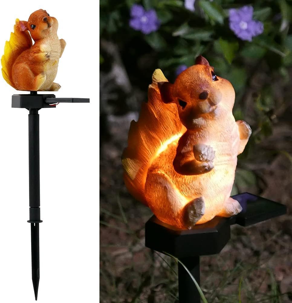 Außenlampe - Taschenlampe - Solarbetrieben - Eichhörnchen