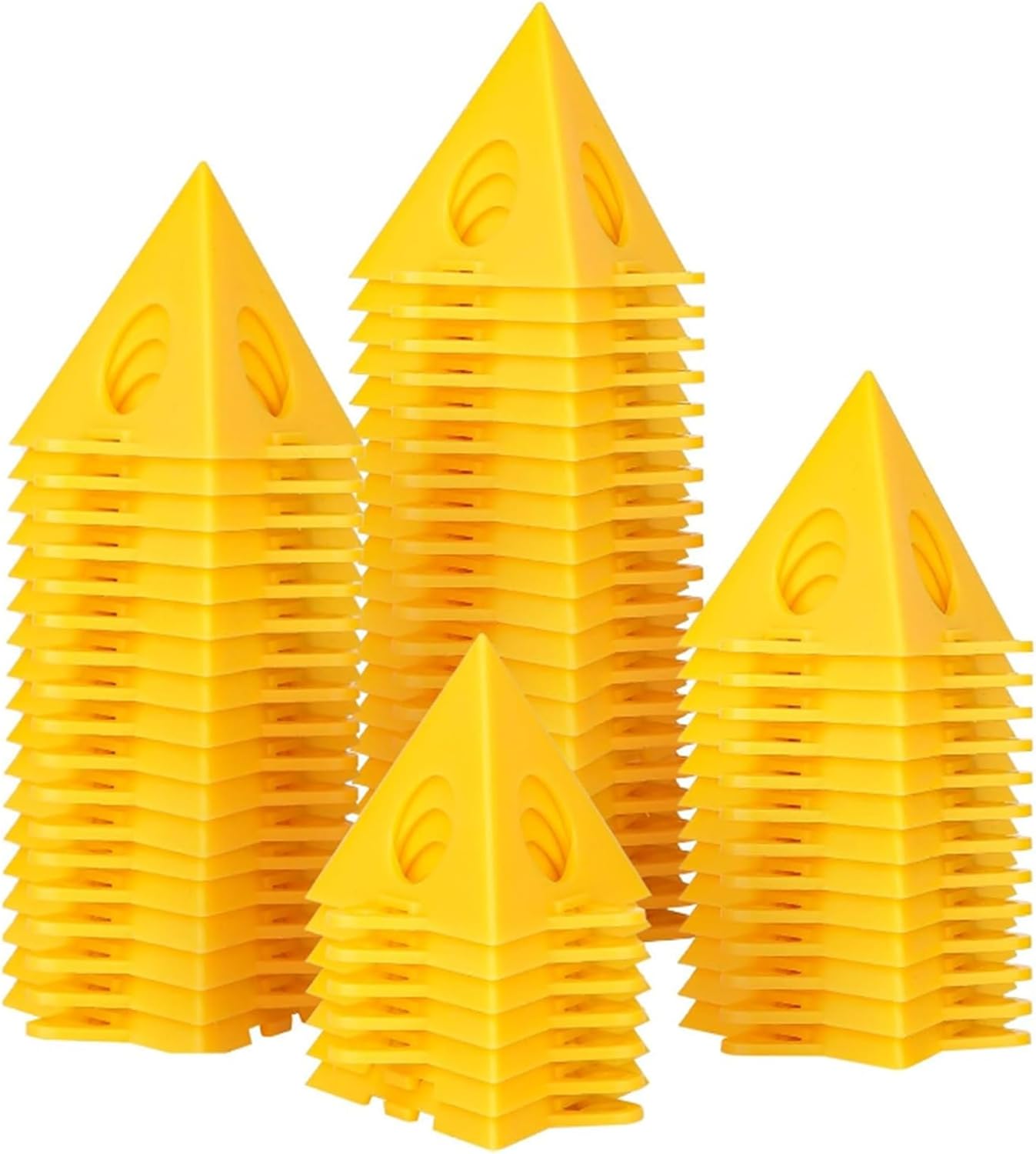 40-teiliges Stativ, Farbstativ, Farbständer Zum Malen, Mini-kegel-farbständer Zur Unterstützung Von Schränken Und Türen, Malerstaffelei-pyramide (gelb)
