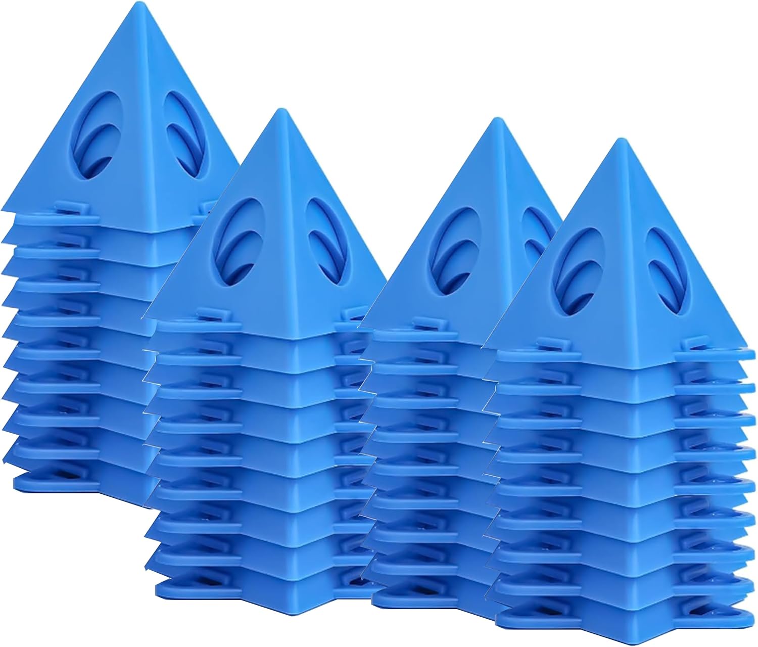 40-teiliger Ständer, Farbstativ, Farbständer Zum Malen, Mini-kegel-farbständer Zur Unterstützung Von Schränken Und Türen, Malerstaffelei-pyramide (blau)