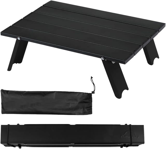 Campingtisch, klappbarer Aluminium-Campingtisch, tragbar, ultraleicht, kleiner Aluminium-Campingtisch, für Grillabende, Picknicks und den Einsatz im