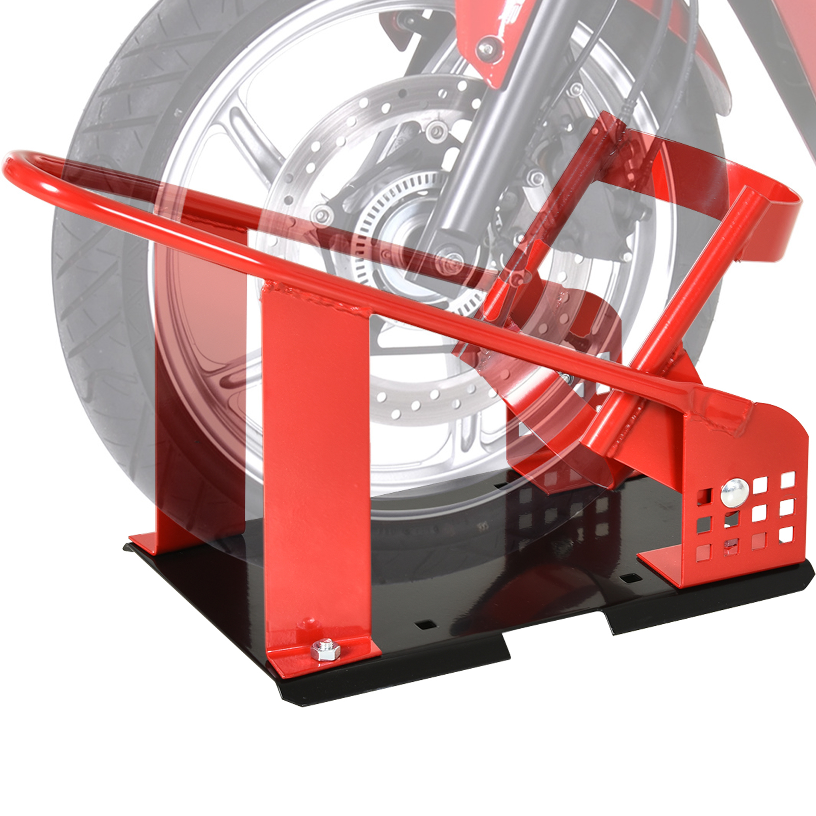 Universelle Motorrad-stützschiene, Motorrad-radstütze, Motorradständer, Motorrad-radblock, 8–15,5 Cm, Vorgebohrte Löcher
