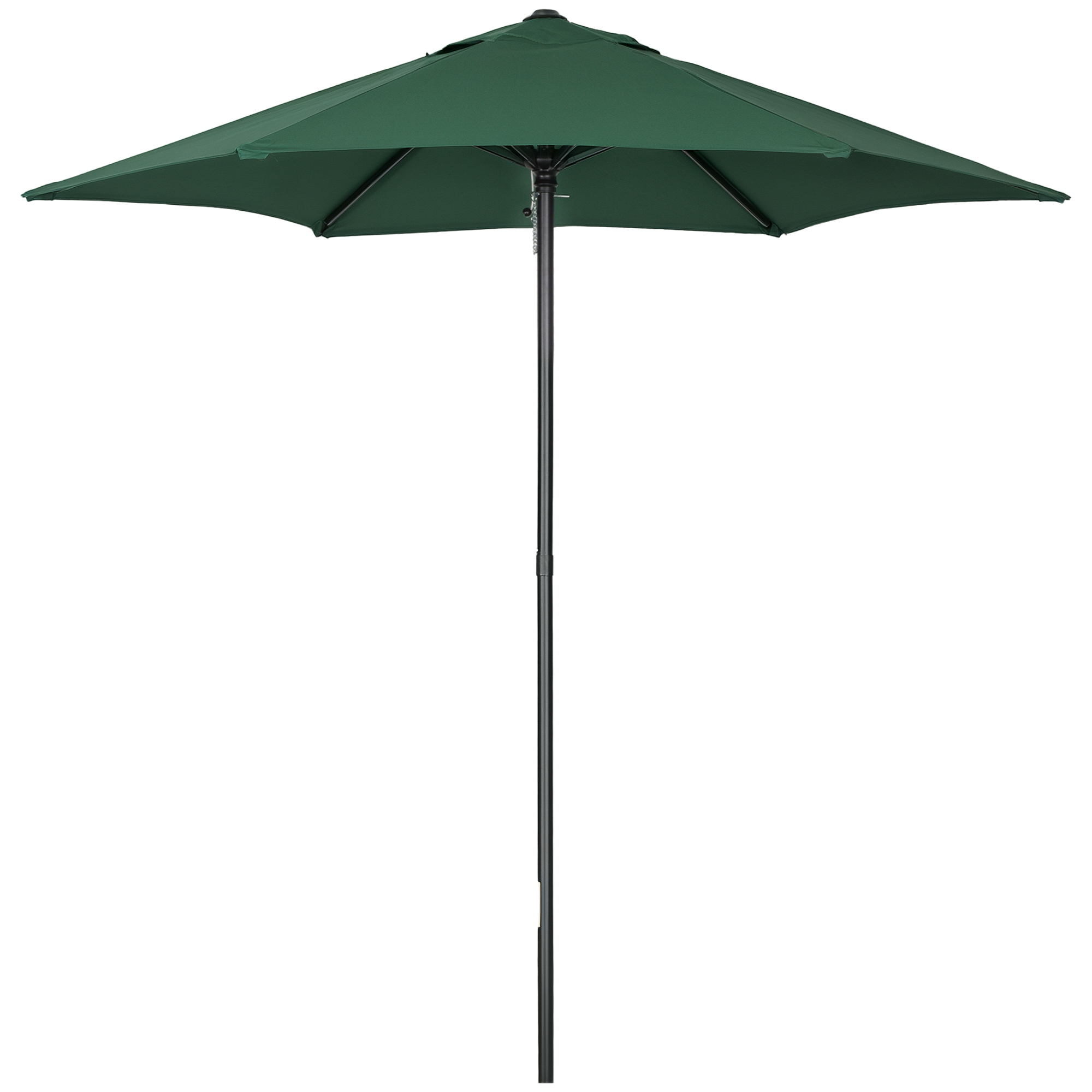 Sonnenschirm Für Die Terrasse Mit Aluminiumstange, Belüftetem Dach Und Abnehmbarer Stange, Wasserdicht Für Grüne Terrassen