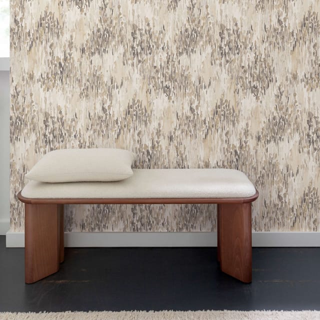 Vliestapete - Inia - Beige Weiß Grau Blumen Floral Grandeco - A82801