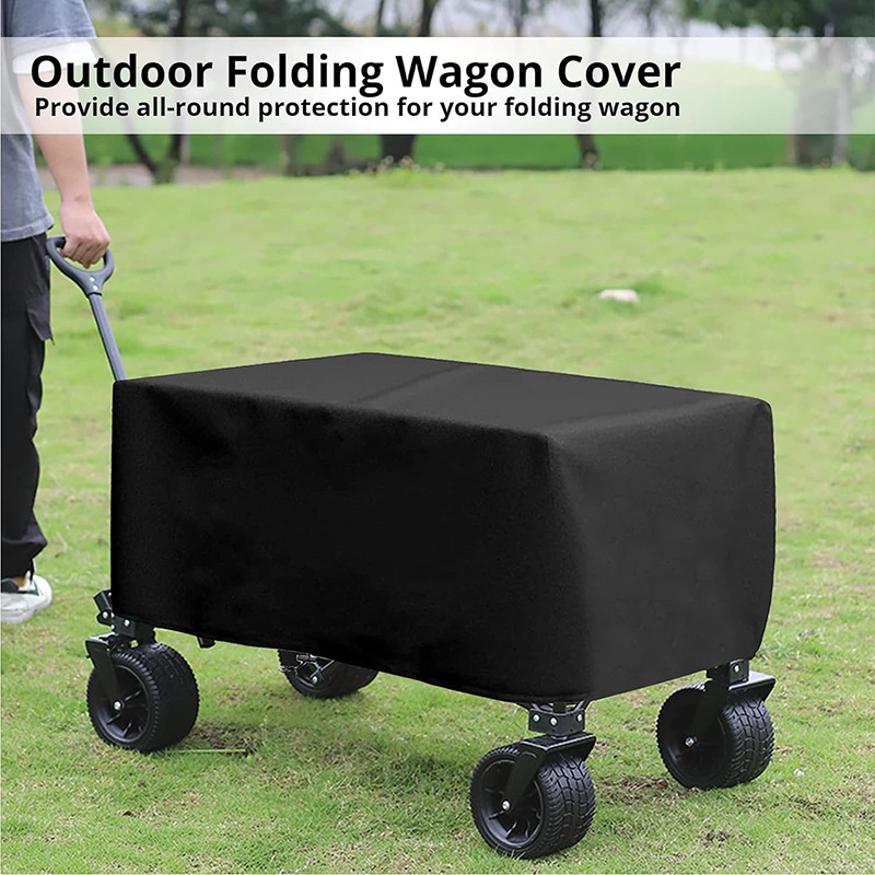 Schutzhülle Für Klappbaren Campingwagen 97x61x56cm - Staub- Und Sonnenschutzabdeckung Für Gartenwagen, Picknick Und Transport-lsw