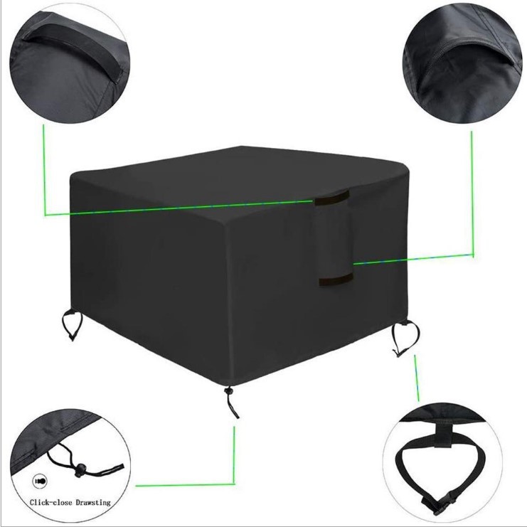 Wasserdichte Schutzhülle Für Grill Und Outdoor-herd - Uv- Und Staubabweisende Abdeckung Aus Robustem Oxford-gewebe (76x76x63 Cm)-lsw