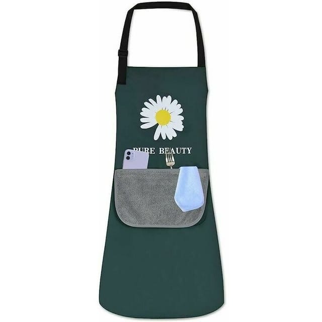 Wasserdichte Schürze, Küchenschürze, verstellbare Küchenschürze mit Tasche, Grillschürze, Kochschürze für Damen und Herren, Erwachsene