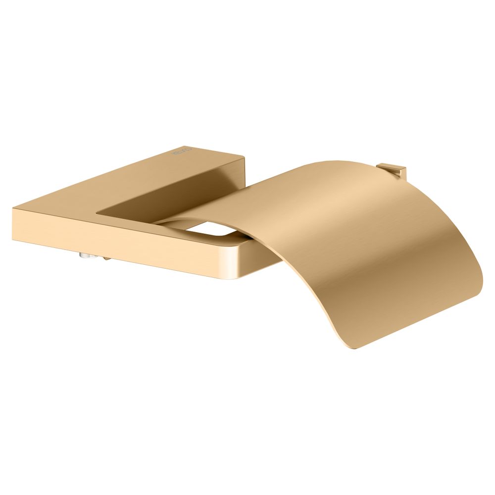 Keuco Collection Moll Toilettenpapierhalter Mit Deckel, Starr, Offene Form, Mit Rollenbremse, Messing Gebürstet, 12760250000