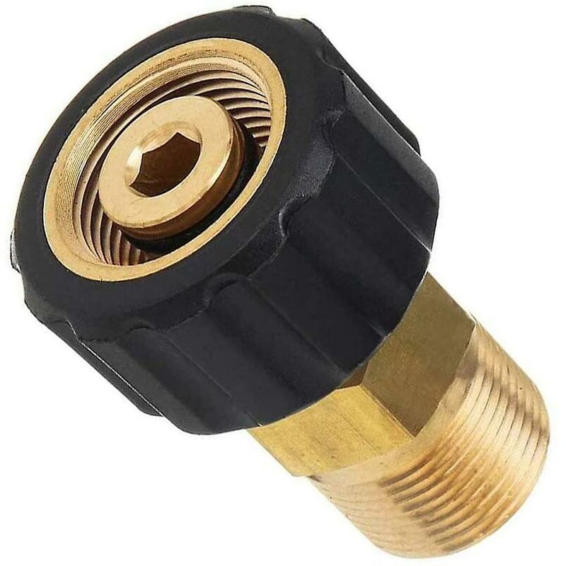 Hochdruckreiniger-anschluss M22 14 Mm Außengewinde Auf M22 15 Mm Innengewinde – Messing-hochdruckverbinder – Druck Bis Zu 4500 Psi