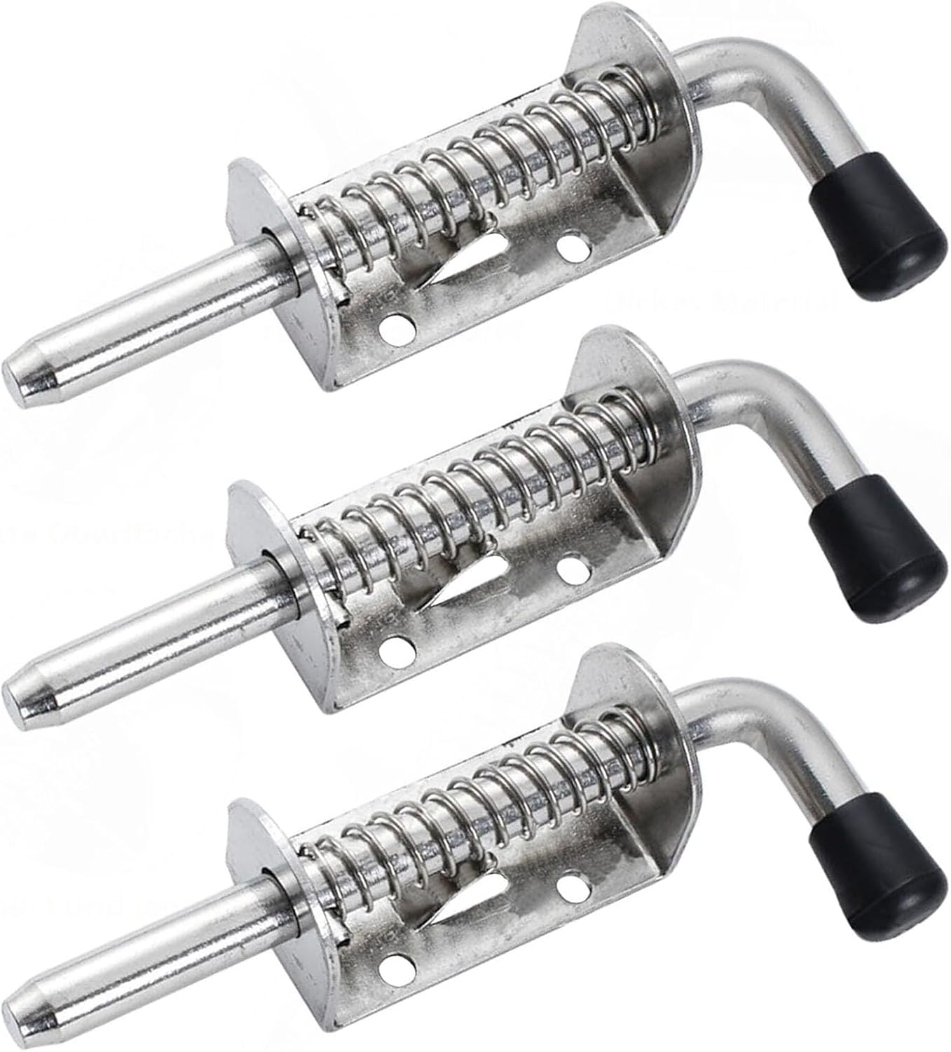 Set Mit 3 Robusten Edelstahl-federriegeln – Federriegel – Für Viele Anwendungen – Ideal Für Türen, Fenster, Schuppen Und Garagen
